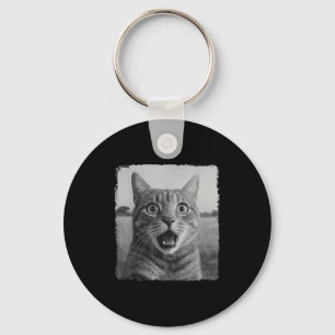 Funny Cat Selfie Meme Grafik für Männer Frauen Kin Schlüsselanhänger