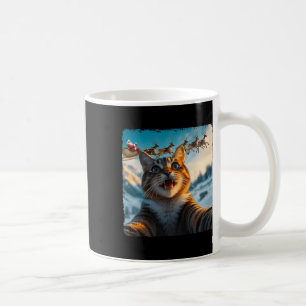 Funny Cat Selfie mit Weihnachten Weihnachten Weihn Kaffeetasse
