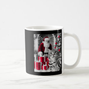 Funny Cat Selfie mit Weihnachtsmeme des Weihnachts Kaffeetasse