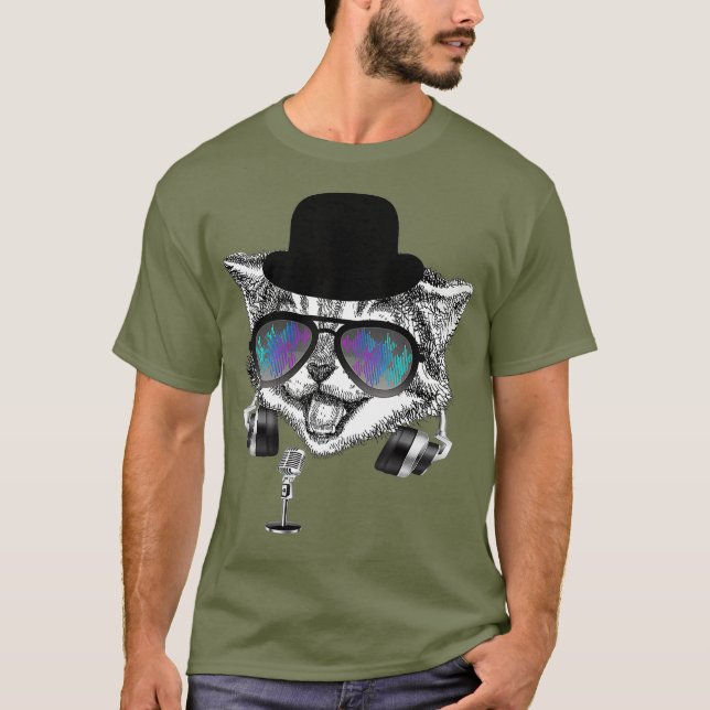 Funny Cat Shirt Amateur Ham Radio Operator Talk (Vorderseite)
