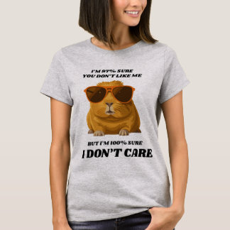 Funny Cat Shirt for Woman - Sassy "I Don't Care"