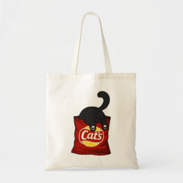 Funny Cat Snack Lover Tote Bag Cute Cat Tragetasche
