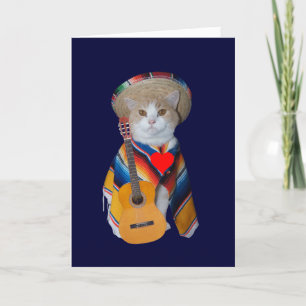 Funny Cat Spanish Valentine Feiertagskarte