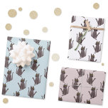 Funny Cat Spaß Geschenkpapier Set<br><div class="desc">Eine lustige Katze wäscht. Oder vielleicht macht er nur Yoga? Küss ihn auf eigene Gefahr! Heben Sie ein Lächeln von jedem Tierfreund. Pack enthält drei verschiedene Farben.</div>