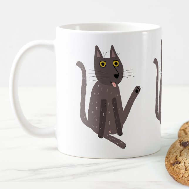 Funny Cat Spaß Kaffeetasse (Von Creator hochgeladen)