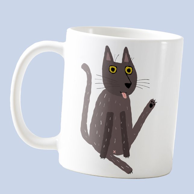 Funny Cat Spaß Kaffeetasse (Fun cat humor coffee mug)