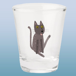 Funny Cat Spaß Schnapsglas
