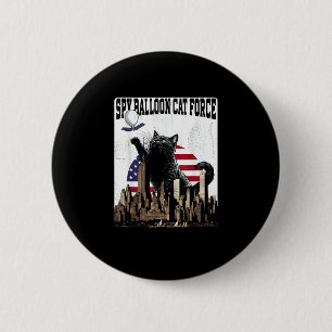 Funny Cat Spy Balloon Button