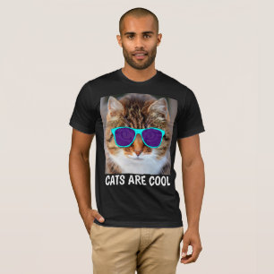 Funny Cat SUNGLASSEN COOLE T - Shirt