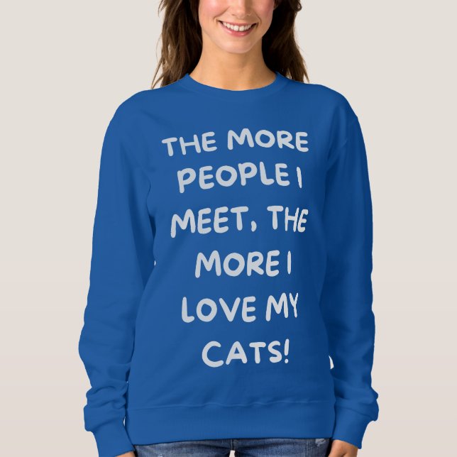 Funny Cat Sweatshirt (Vorderseite)
