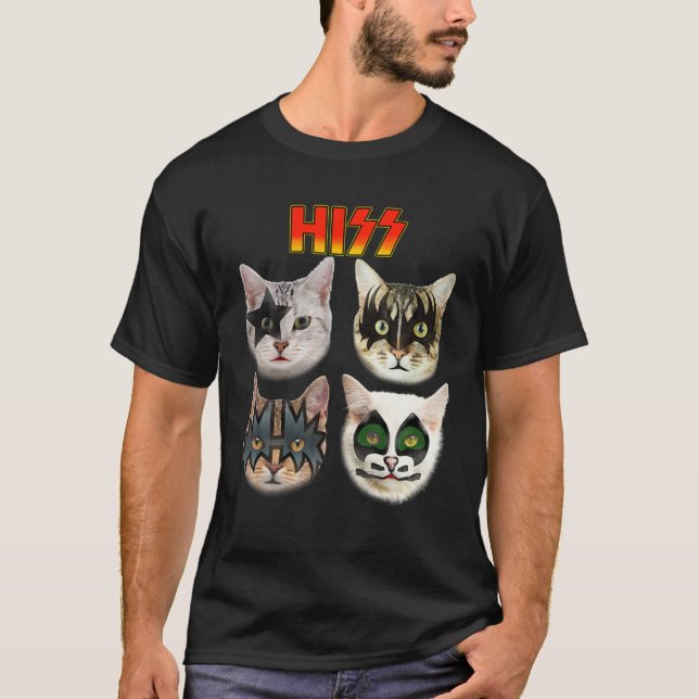 Funny Cat T, Cat Lover , Cat Hiss , Cat Owner T-Shirt (Vorderseite)