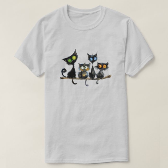 Funny Cat T - Shirt (Design vorne)