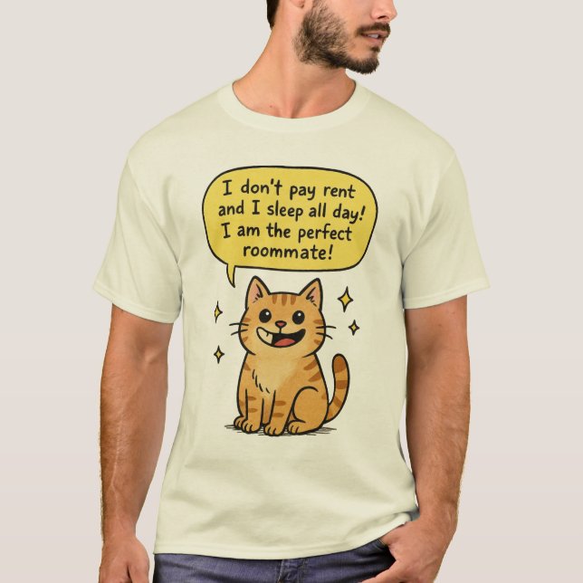 Funny Cat T-Shirt (Vorderseite)
