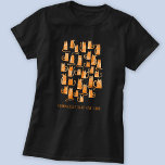 Funny Cat T-Shirt<br><div class="desc">Niedliches Orangenkantenmuster in Aquarellfarbe,  perfekt für Tierfreunde. Originelle Kunst von Nic Squirrell. Text liest Complety gesane Katzenfrau und kann geändert werden,  um anzupassen.</div>