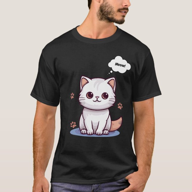 Funny Cat T - Shirt , Cat Shirt , Cat Lover Shirt, (Vorderseite)