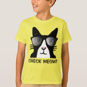 Funny Cat T - Shirt für Kinder, KARO MEOWT