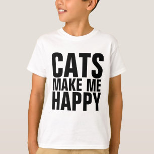 Funny CAT T - Shirt für Kinder, KATZEN MACHEN MICH