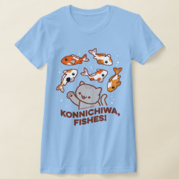 Funny Cat T - Shirt - KONNICHIWA FISHES