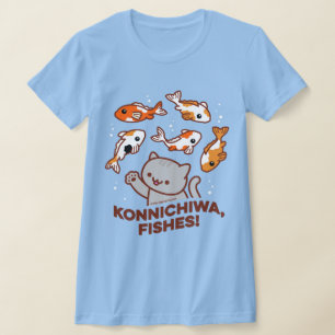 Funny Cat T - Shirt - KONNICHIWA FISHES