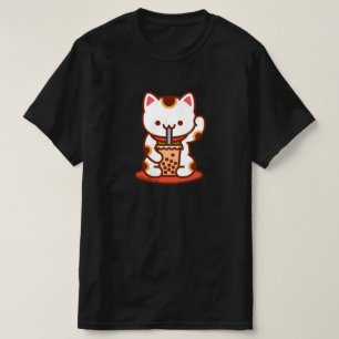 Funny Cat T - Shirt - MANEKI-NEKO BOBA KIT-TEA