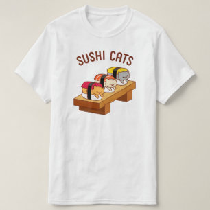 Funny Cat T - Shirt - SUSHI CATS