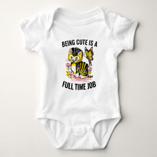 Funny Cat T-Shirts NIEDLICH Kitten Kleinkinder Bab