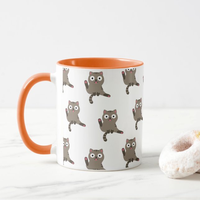 Funny Cat Tasse (Mit Donut)
