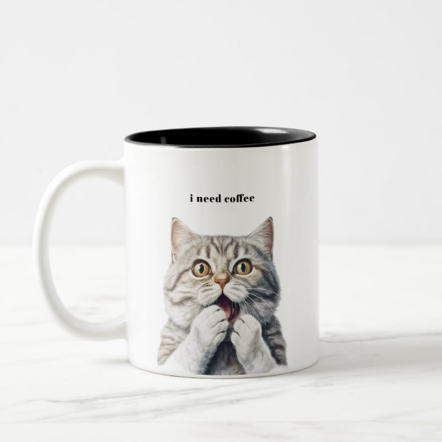 Funny Cat Tasse (Links)