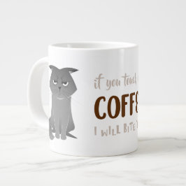 Funny Cat Tasse - Grumpy Gray Cat