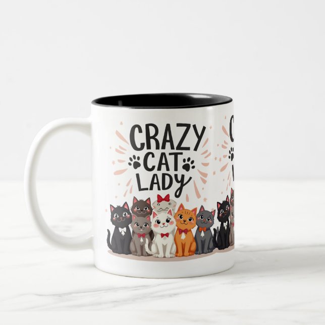 Funny Cat Tasse Wrap Katze Liebe Geschenk Tasse Sc (Links)