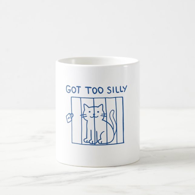 Funny Cat Tasse - zu Alberner Jail Kitty Coffee Cu (Mittel)