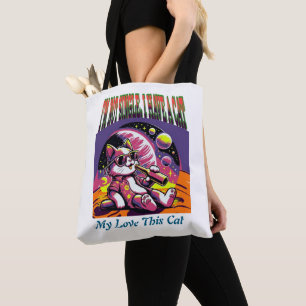 Funny Cat Tote Bag - Ich bin kein Single ich habe