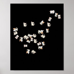 Funny Cat Tree for Men Wome Kids Poster