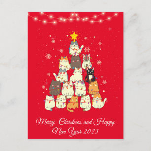 Funny Cat tree Weihnachten