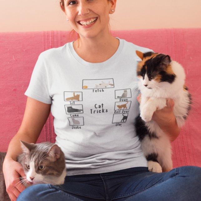 Funny Cat Tricks T-Shirt (Von Creator hochgeladen)