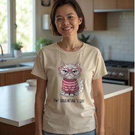 Funny Cat Valentine T-Shirt