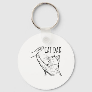 Funny Cat Vater Fathers Day Best Cat Daddy Hand Schlüsselanhänger
