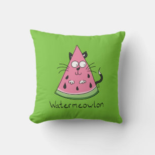 Funny Cat Watermelon Niedlich Kinder Kissen