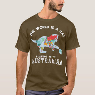 Funny Cat Wearing Sonnenbrille Violine spielen T-Shirt