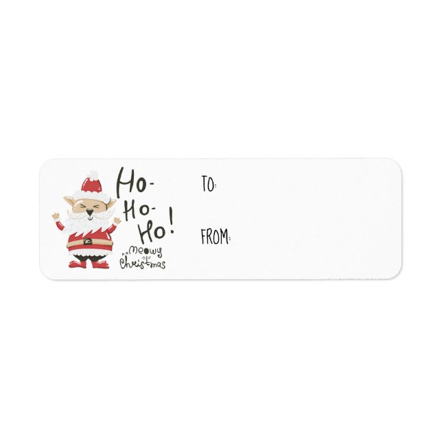 Funny Cat Weihnachtsgeschenke Stickers (Vorne)