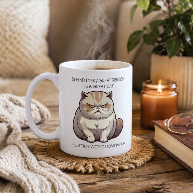Funny Cat World Dominanz Kaffeetasse (Von Creator hochgeladen)