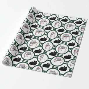 Funny Cat Wrapping Paper Geschenkpapier