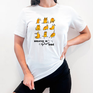 Funny Cat Yoga Breaa Im T - Shirt