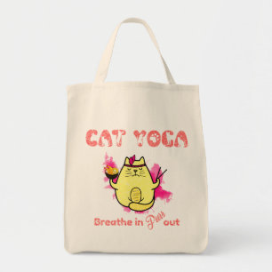 Funny Cat Yoga Tragetasche
