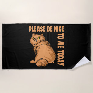 Funny Cat Zitat Tomcat schönes Design Strandtuch