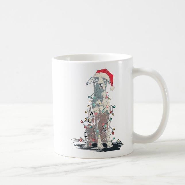 Funny Catahoula Leopard Dog Christmas Graphics Lig Kaffeetasse (Rechts)