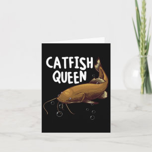 Funny Catfish Art Mama Catfish Queen Fishi Karte