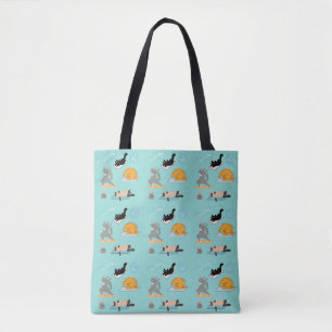 Funny Cats at Yoga Pattern