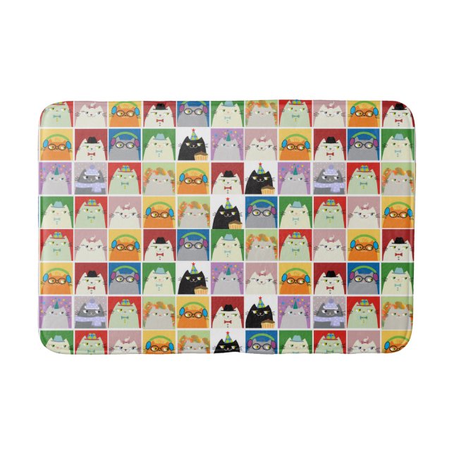Funny Cats Badematte (Vorderseite)