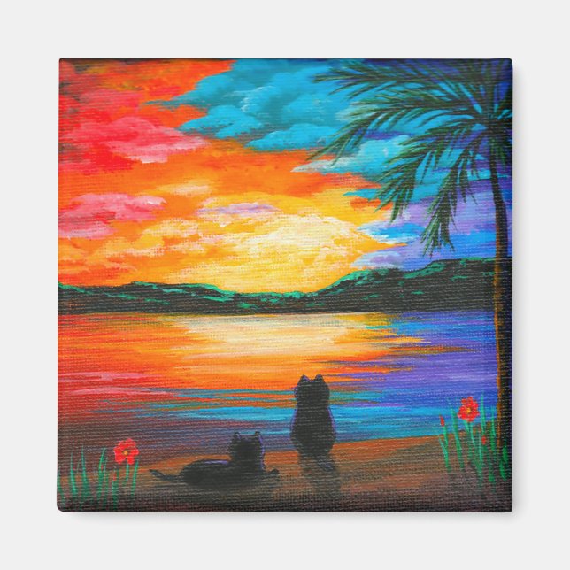 Funny Cats Creationarts Magnet (Vorne)